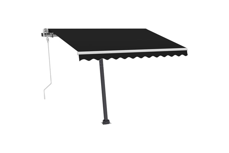 fritstående markise 350x250 cm manuel betjening - Antracit - Havemøbler - Solafskærmning - Markiser - Balkonmarkise