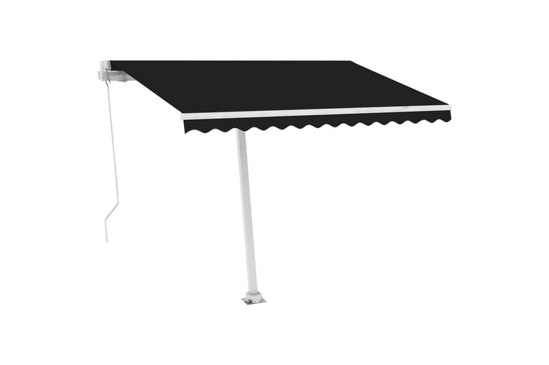 fritstående markise 350x250 cm manuel betjening antracitgrå - Antracit - Havemøbler - Solafskærmning - Markiser - Balkonmarkise