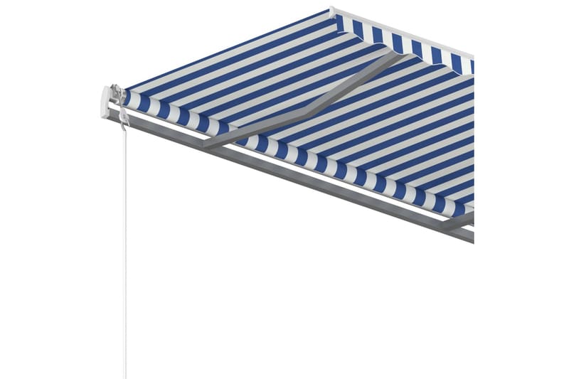 fritstående markise 350x250 cm manuel betjening - Blå - Havemøbler - Solafskærmning - Markiser - Balkonmarkise