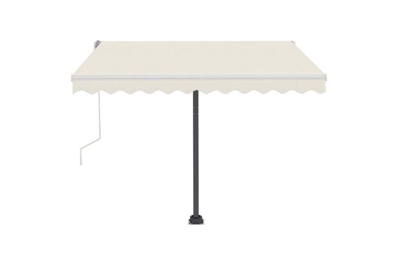 fritstående markise 350x250 cm manuel betjening - Creme - Havemøbler - Solafskærmning - Markiser - Balkonmarkise