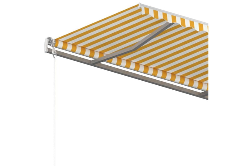 fritstående markise 350x250 cm manuel betjening - Gul - Havemøbler - Solafskærmning - Markiser - Balkonmarkise