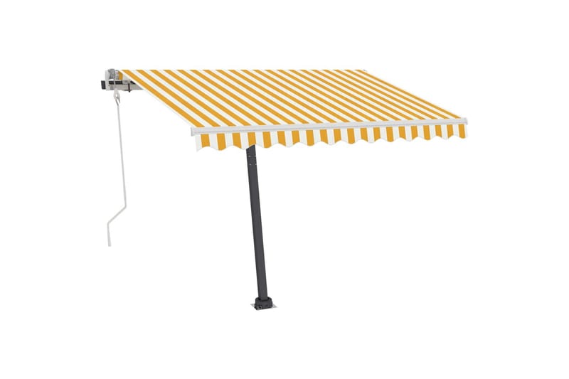 fritstående markise 350x250 cm manuel betjening - Gul - Havemøbler - Solafskærmning - Markiser - Balkonmarkise