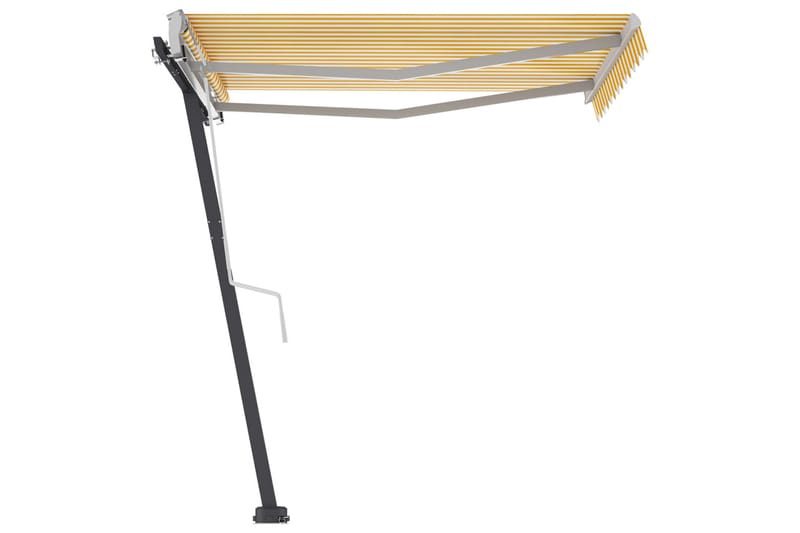 fritstående markise 350x250 cm manuel betjening - Gul - Havemøbler - Solafskærmning - Markiser - Balkonmarkise