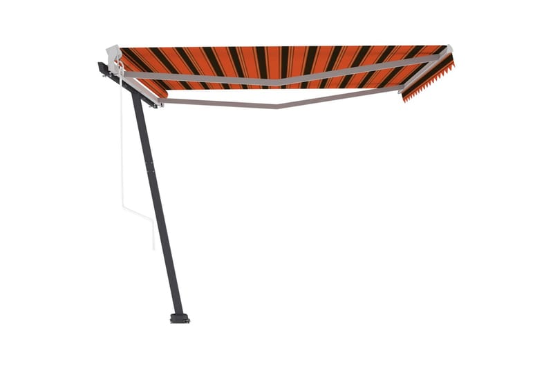 fritstående markise 400x300 cm automatisk betjening - Orange - Havemøbler - Solafskærmning - Markiser - Balkonmarkise