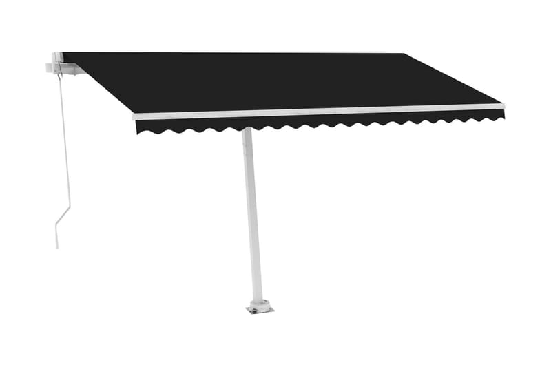 fritstående markise 400x300 cm manuel betjening antracitgrå - Antracit - Havemøbler - Solafskærmning - Markiser - Balkonmarkise