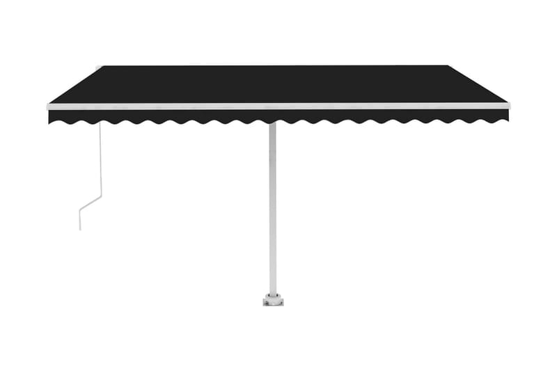 fritstående markise 400x300 cm manuel betjening antracitgrå - Antracit - Havemøbler - Solafskærmning - Markiser - Balkonmarkise
