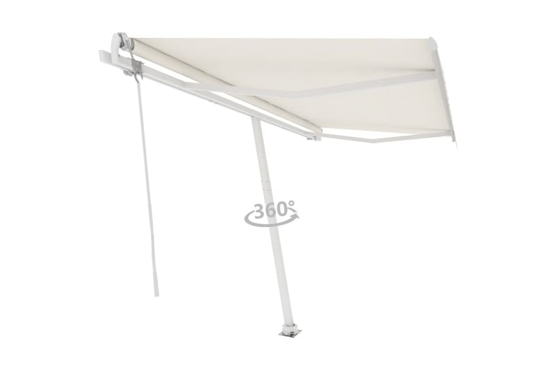 fritstående markise 400x350 cm automatisk betjening - Creme - Havemøbler - Solafskærmning - Markiser - Balkonmarkise