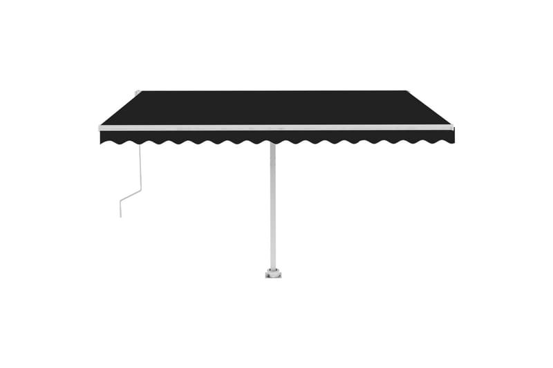 fritstående markise 450x300 cm automatisk betjening - Antracit - Havemøbler - Solafskærmning - Markiser - Balkonmarkise