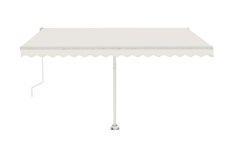 fritstående markise 450x300 cm automatisk betjening creme - Creme - Havemøbler - Solafskærmning - Markiser - Balkonmarkise