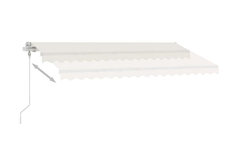 fritstående markise 450x300 cm automatisk betjening creme - Creme - Havemøbler - Solafskærmning - Markiser - Balkonmarkise