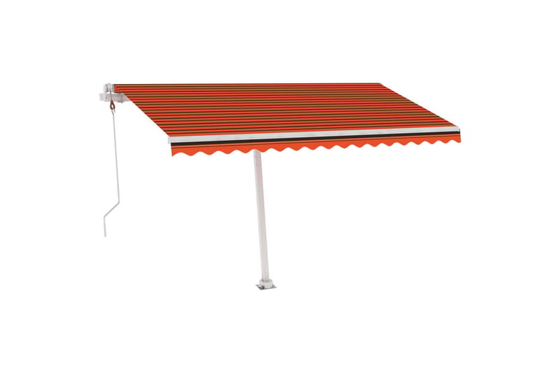 fritstående markise 450x300 cm automatisk betjening - Orange - Havemøbler - Solafskærmning - Markiser - Balkonmarkise