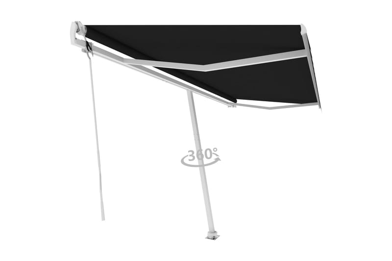 fritstående markise 500x300 cm automatisk betjening antracit - Antracit - Havemøbler - Solafskærmning - Markiser - Balkonmarkise