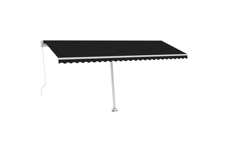 fritstående markise 500x300 cm manuel betjening antracitgrå - Antracit - Havemøbler - Solafskærmning - Markiser - Balkonmarkise
