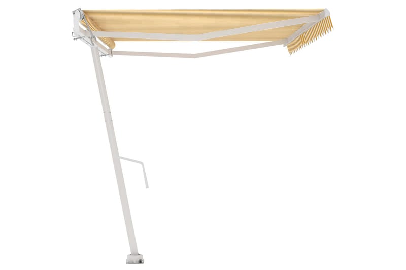 fritstående markise 500x350 cm automatisk betjening - Gul - Havemøbler - Solafskærmning - Markiser - Balkonmarkise
