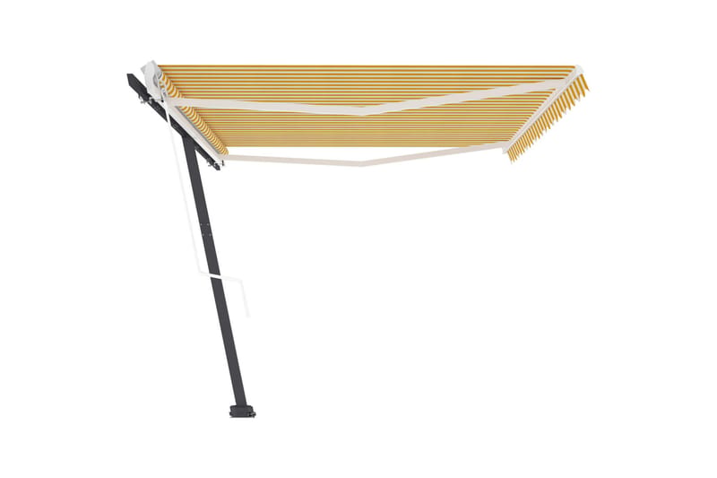 fritstående markise 500x350 cm automatisk betjening - Gul - Havemøbler - Solafskærmning - Markiser - Balkonmarkise