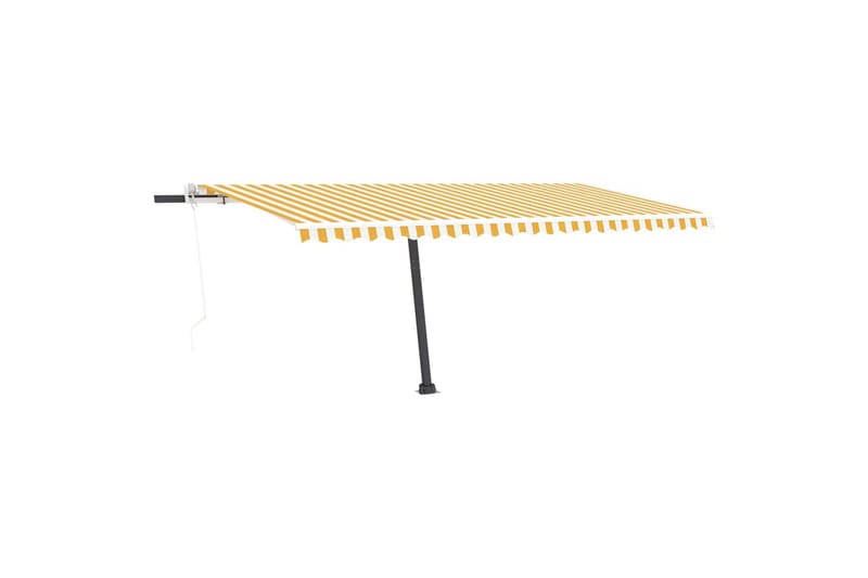 fritstående markise 500x350 cm automatisk betjening - Gul - Havemøbler - Solafskærmning - Markiser - Balkonmarkise