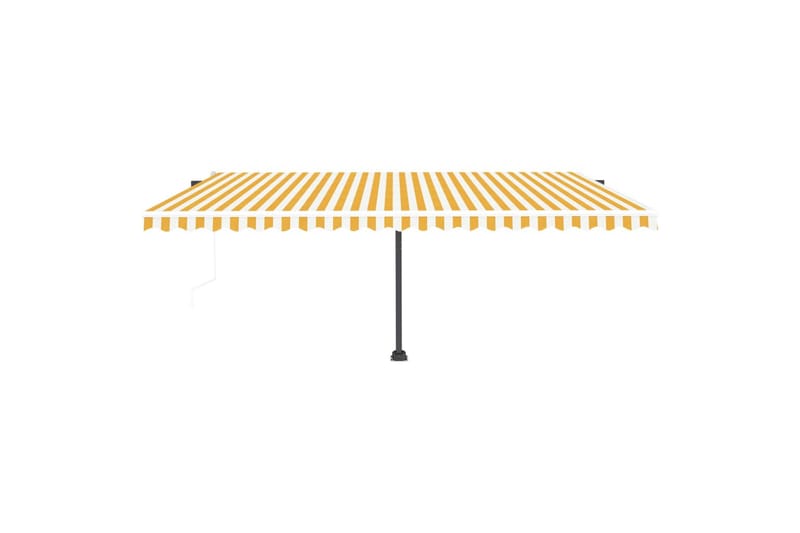 fritstående markise 500x350 cm automatisk betjening - Gul - Havemøbler - Solafskærmning - Markiser - Balkonmarkise