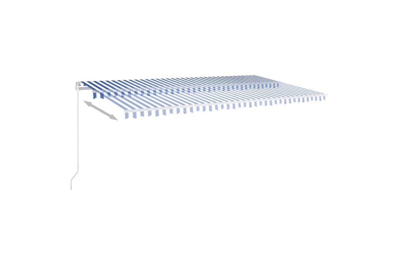 fritstående markise 600x300 cm automatisk betjening - Blå - Havemøbler - Solafskærmning - Markiser - Balkonmarkise