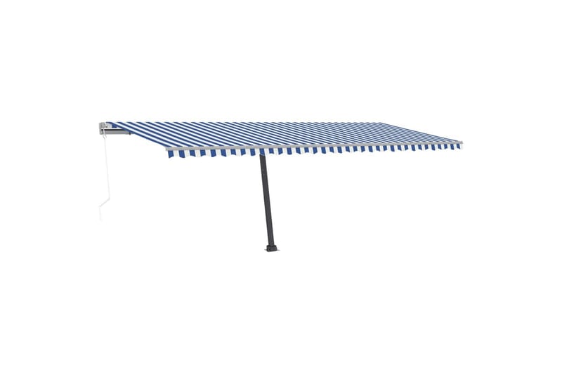 fritstående markise 600x300 cm automatisk betjening - Blå - Havemøbler - Solafskærmning - Markiser - Balkonmarkise