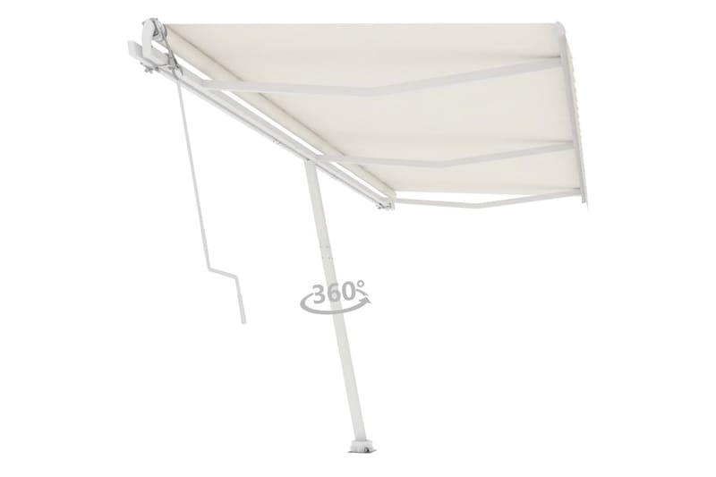 fritstående markise 600x300 cm automatisk betjening - Creme - Havemøbler - Solafskærmning - Markiser - Balkonmarkise