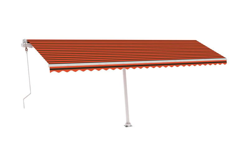 fritstående markise 600x300 cm automatisk betjening - Orange - Balkonmarkise - Markiser - Terrassemarkise