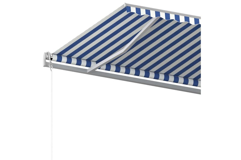 fritstående markise 600x300 cm manuel betjening - Blå - Havemøbler - Solafskærmning - Markiser - Balkonmarkise