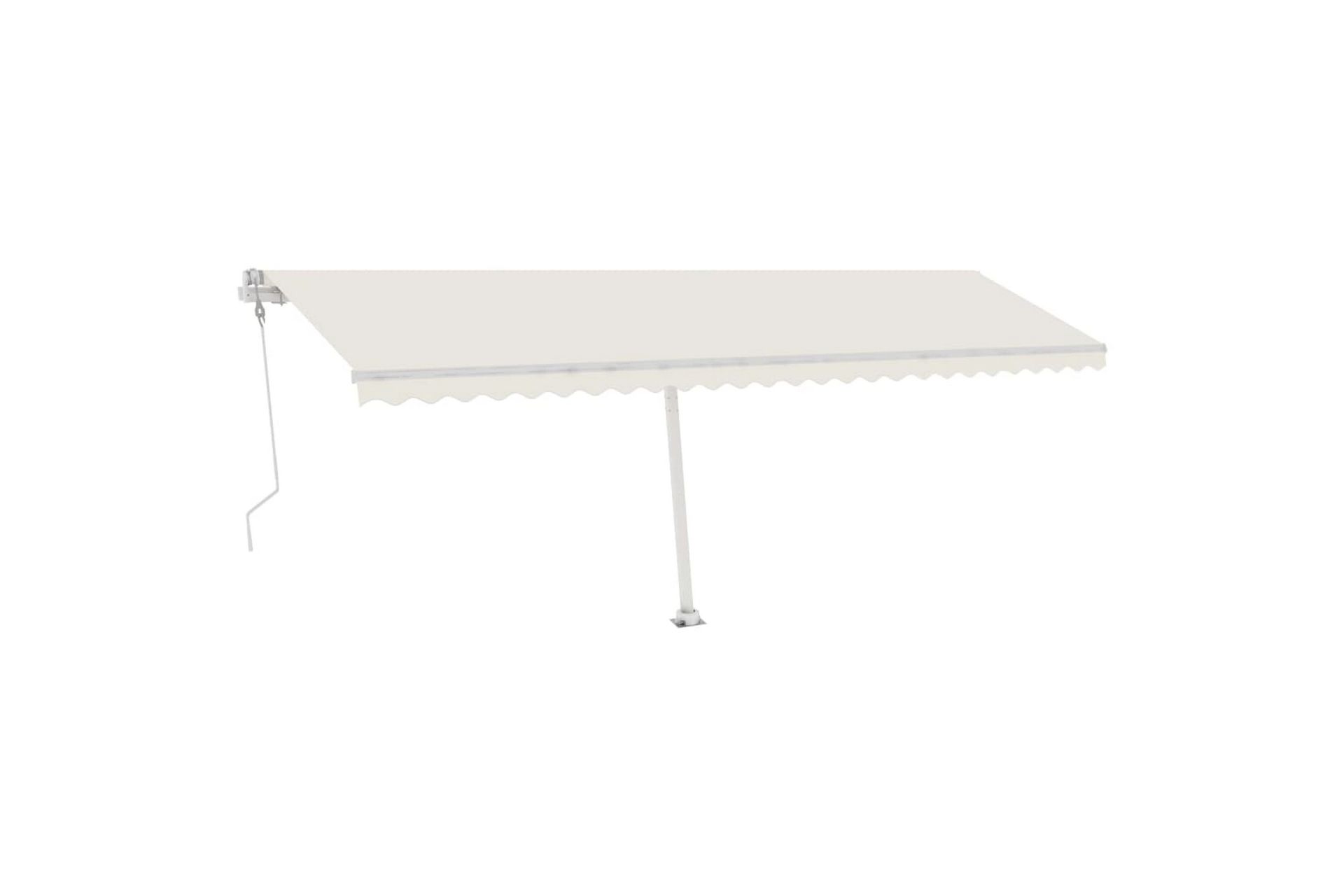 fritstående markise 600x350 cm automatisk betjening - Creme - Havemøbler - Solafskærmning - Markiser - Balkonmarkise