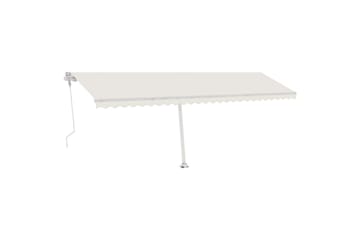 fritstående markise 600x350 cm automatisk betjening - Creme - Havemøbler - Solafskærmning - Markiser - Balkonmarkise