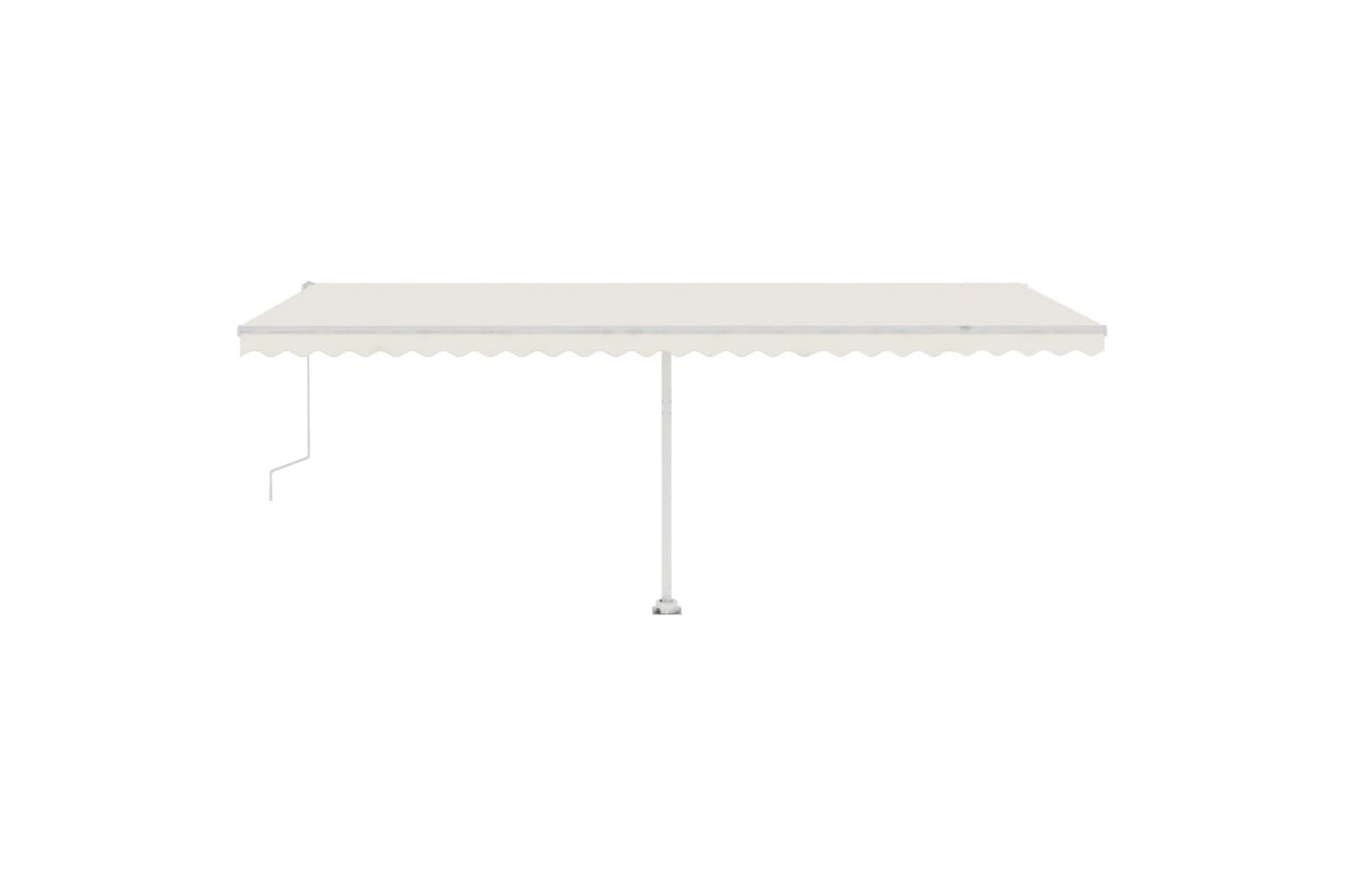 fritstående markise 600x350 cm automatisk betjening - Creme - Havemøbler - Solafskærmning - Markiser - Balkonmarkise