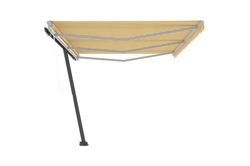 fritstående markise 600x350 cm automatisk betjening - Gul - Havemøbler - Solafskærmning - Markiser - Balkonmarkise
