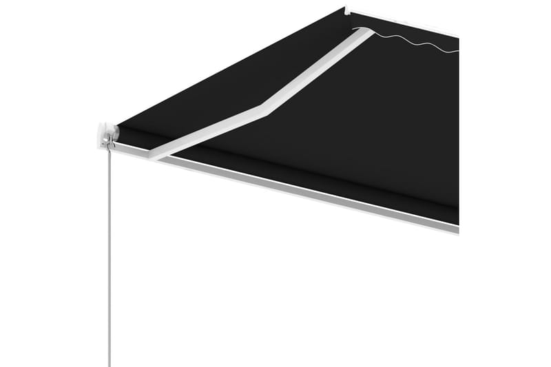 fritstående markise 600x350 cm manuel betjening antracitgrå - Antracit - Havemøbler - Solafskærmning - Markiser - Balkonmarkise