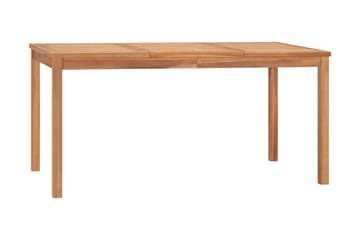 havebord 160x80x77 cm massivt teaktræ - Havemøbler - Solafskærmning - Markiser - Balkonmarkise