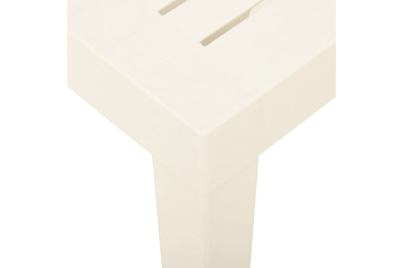 havebord 79x65x72 cm plastik hvid - Hvid - Havemøbler - Solafskærmning - Markiser - Balkonmarkise
