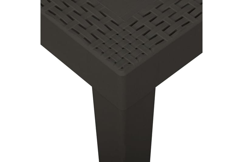 havebord 79x65x72 cm plastik antracitgrå - Antracit - Havemøbler - Solafskærmning - Markiser - Balkonmarkise