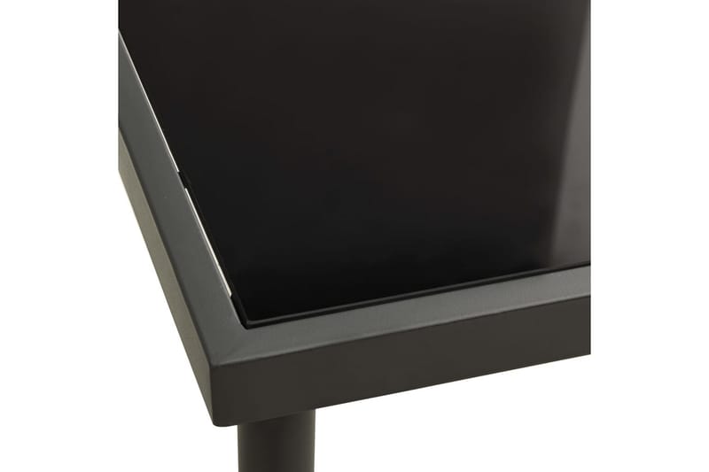 havebord 80x80x72 cm glas og stål antracitgrå - Antracit - Balkonmarkise - Markiser - Terrassemarkise