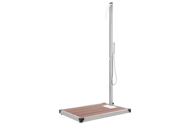 havebruser med brun bund 225 cm rustfrit stål - Havemøbler - Solafskærmning - Markiser - Balkonmarkise