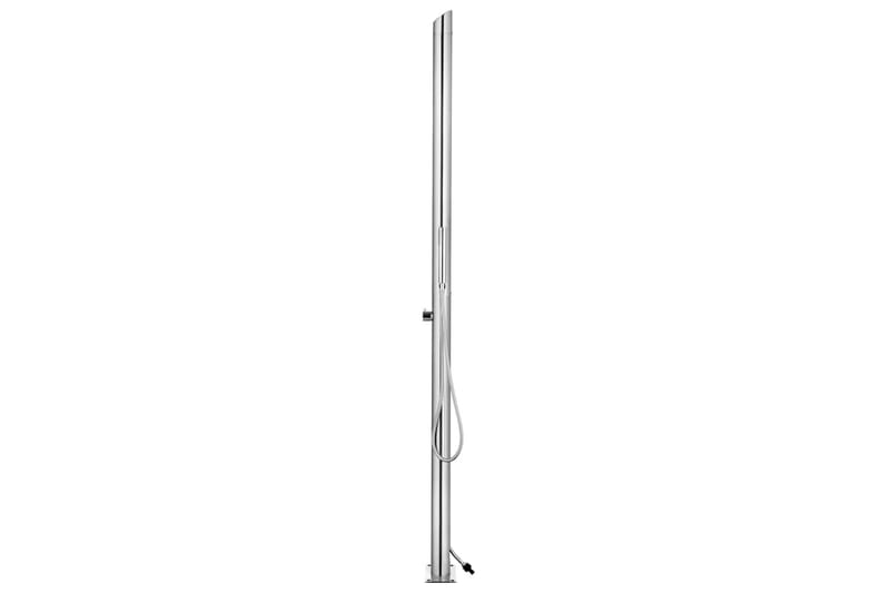 havebruser med grå bund 225 cm rustfrit stål - Havemøbler - Solafskærmning - Markiser - Balkonmarkise