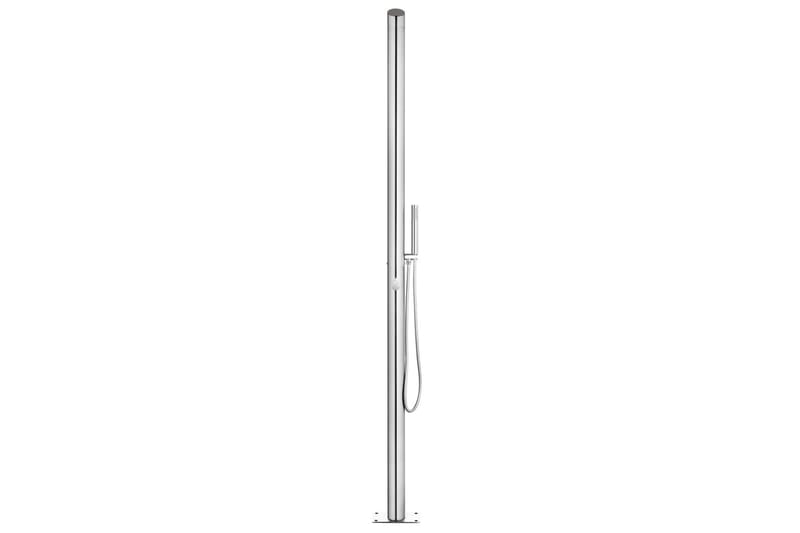 havebruser med grå bund 225 cm rustfrit stål - Havemøbler - Solafskærmning - Markiser - Balkonmarkise