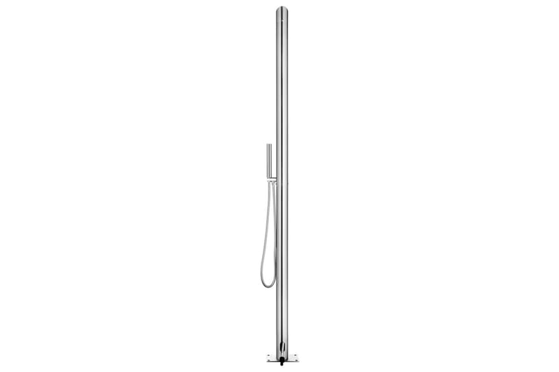 havebruser med grå bund 225 cm rustfrit stål - Havemøbler - Solafskærmning - Markiser - Balkonmarkise