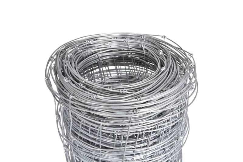 havehegn 50 m 150 cm galvaniseret stål sølvfarvet - Sølv - Havemøbler - Solafskærmning - Markiser - Balkonmarkise