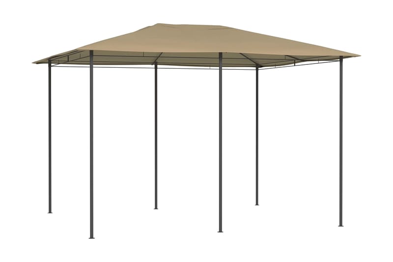 havepavillon 3x4x2,6 160 g/m² gråbrun - Gråbrun - Havemøbler - Solafskærmning - Markiser - Balkonmarkise