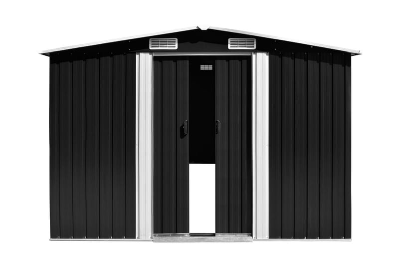 haveskur 257x997x178 cm galvaniseret stål antracitgrå - Antracit - Havemøbler - Solafskærmning - Markiser - Balkonmarkise