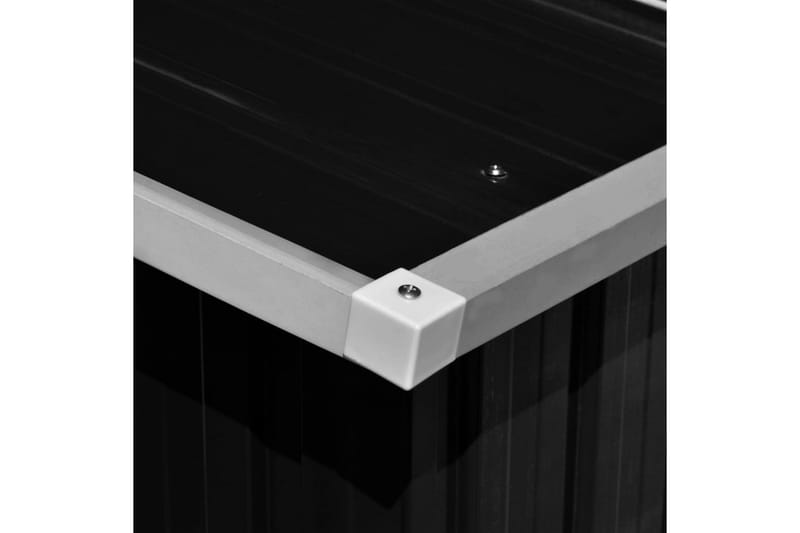 haveskur 257x997x178 cm galvaniseret stål antracitgrå - Antracit - Balkonmarkise - Markiser - Terrassemarkise