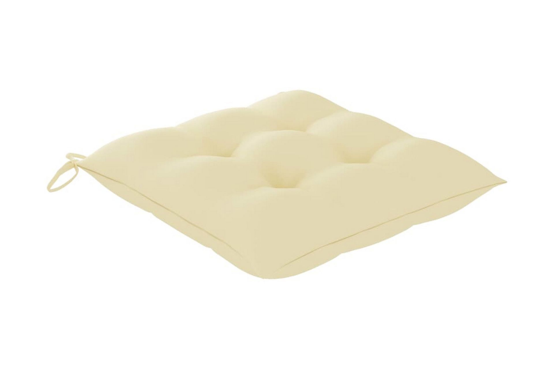 havestole med cremefarvede hynder 4 stk. massivt teaktræ - Creme - Havemøbler - Solafskærmning - Markiser - Balkonmarkise