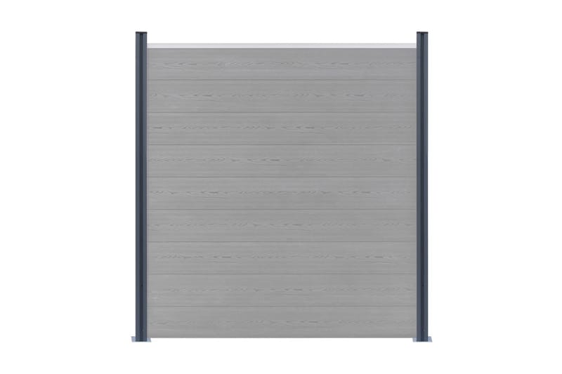 hegnspæle 2 stk. 185 cm aluminium mørkegrå - Havemøbler - Solafskærmning - Markiser - Balkonmarkise