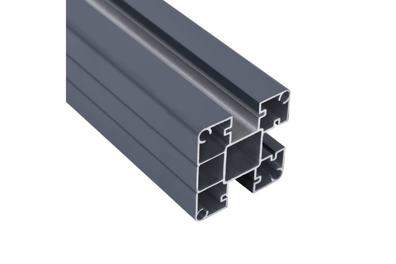 hegnspæle 2 stk. 185 cm aluminium mørkegrå - Havemøbler - Solafskærmning - Markiser - Balkonmarkise