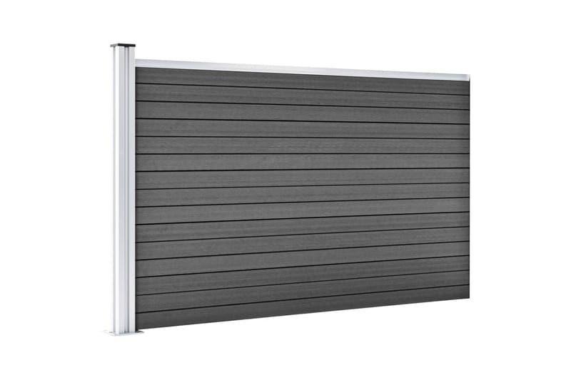 hegnspanel 175x105 cm WPC sort - Sort - Balkonmarkise - Markiser - Terrassemarkise