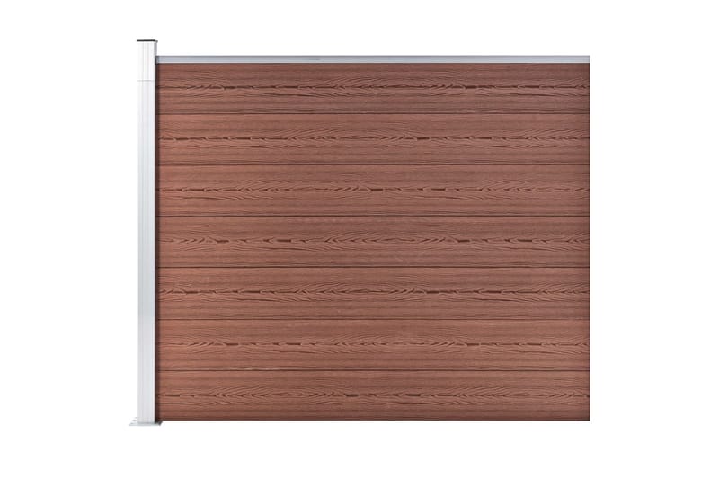 hegnspanel 175x146 cm WPC brun - Brun - Balkonmarkise - Markiser - Terrassemarkise