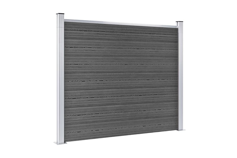 hegnspanel 180x146 cm WPC sort - Sort - Balkonmarkise - Markiser - Terrassemarkise