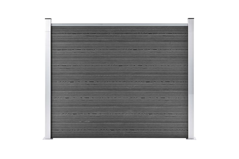 hegnspanel 180x146 cm WPC sort - Sort - Havemøbler - Solafskærmning - Markiser - Balkonmarkise